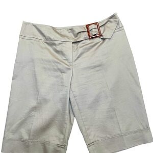 AB Studio Beige cotton shorts size 12